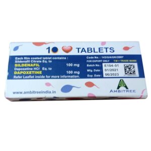 Alternative view of VegaForce Sildenafil 100 mg + Dapoksetyna 100 mg  Tabletki o podwójnym działaniu